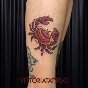 tattoo crabe oldschool