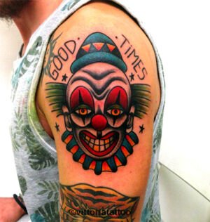clown tattoo
