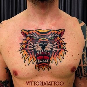 tiger head tattoo